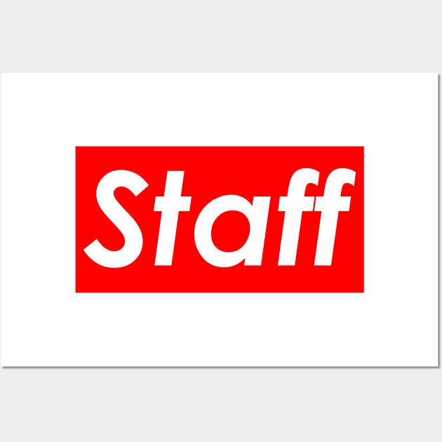 Staff (Red) Wall Art by Graograman